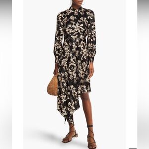 Mikael Aghal floral asymmetrical dress